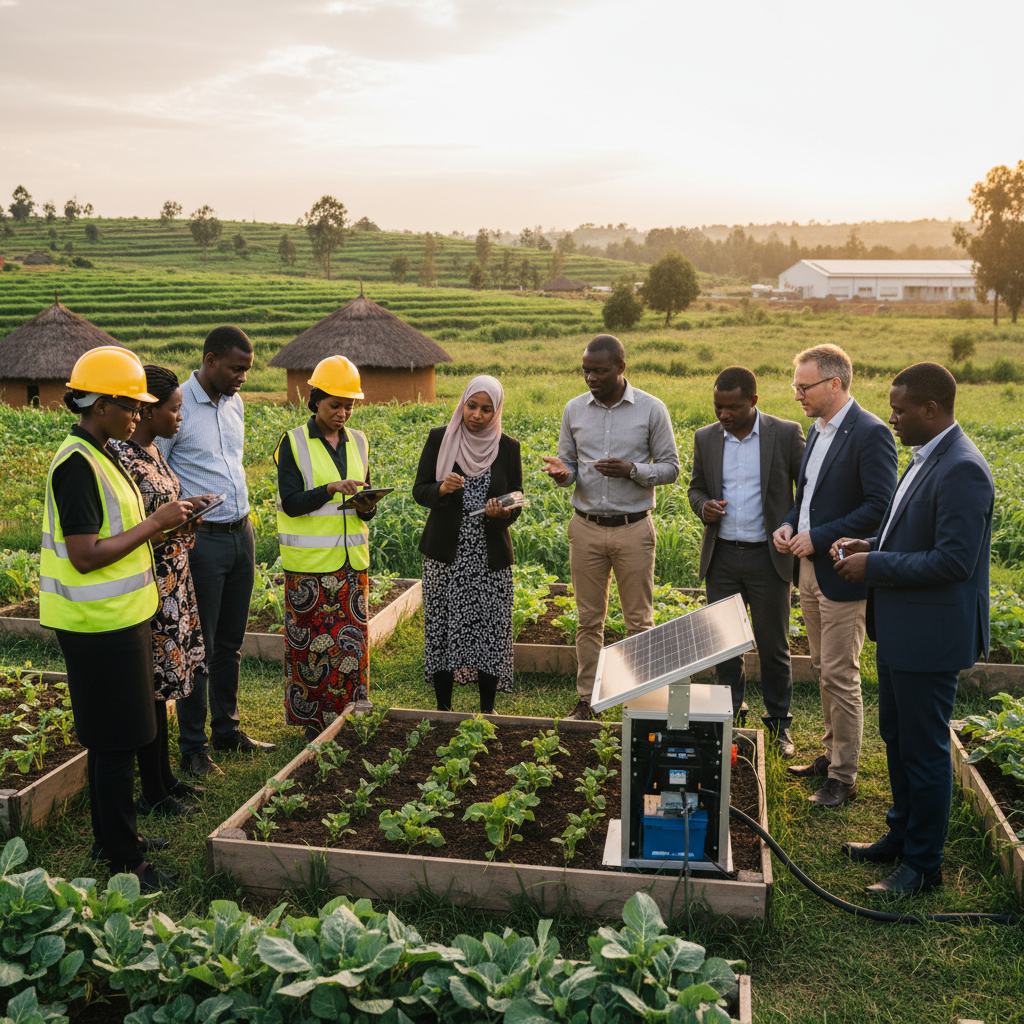 Experts kenyans en agriculture discutent des techniques durables.