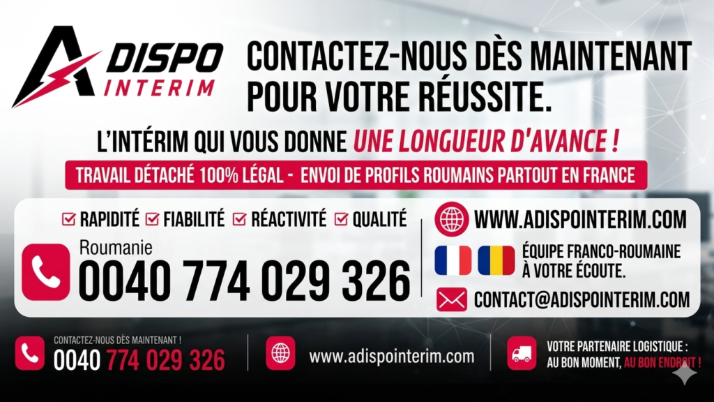 contact agence interim roumaine